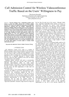 Call Admission Control for wireless videoconference traffic based on the users' willingness to pay