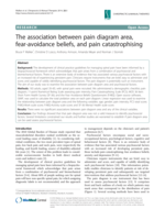 The association between pain diagram area, fear-avoidance beliefs, and pain catastrophising