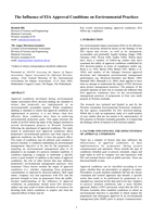 The Influence of EIA Approval Conditions on Environmental Practices