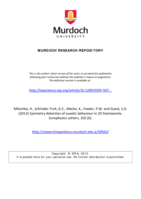 Symmetry detection of auxetic behaviour in 2D frameworks