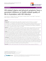 HIV-related stigma and physical symptoms have a persistent influence on health-related quality of life in Australians with HIV infection