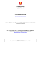 Public Financial Management in Singapore: Key Characteristics and Prospects