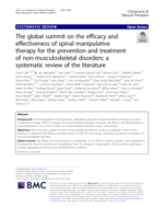 The global summit on the efficacy and effectiveness of spinal manipulative therapy for the prevention and treatment of non-musculoskeletal disorders: A systematic review of the literature