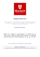 First in, first served: uptake of 1080 poison fox baits in south-west Western Australia