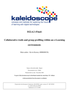 Collaborative trails and group profiling within an e-Learning environment