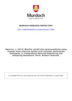 Monthly rainfall time series prediction using modular fuzzy inference system with nonlinear optimization techniques