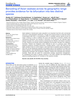 Barcoding of Asian seabass across its geographic range provides evidence for its bifurcation into two distinct species
