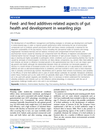Feed- and feed additives-related aspects of gut health and development in weanling pigs