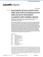 Associations of serum short-chain fatty acids with circulating immune cells and serum biomarkers in patients with multiple sclerosis