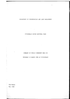 Fitzgerald River National Park: summary of public workshop held on Thursday 10 March 1988 at Fitzgerald