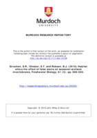 Habitat alters the effect of false starts on seasonal-wetland invertebrates