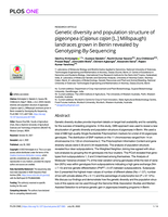Genetic diversity and population structure of pigeonpea (Cajanus cajan [L.] Millspaugh) landraces grown in Benin revealed by Genotyping-By-Sequencing