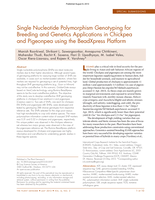 Single nucleotide polymorphism genotyping for breeding and genetics applications in chickpea and pigeonpea using the BeadXpress platform