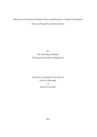 Minimum soil disturbance planting for rice-based rotations in northwest Bangladesh: Effects on plough pan and water balance