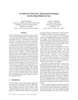 An improved clock-skew measurement technique for revealing hidden services
