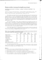 Dietary lecithin improves the healthiness of pork