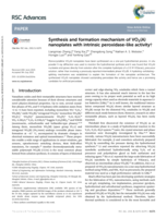 Synthesis and formation mechanism of VO2(A) nanoplates with intrinsic peroxidase-like activity