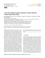 A test of an optimal stomatal conductance scheme within the CABLE land surface model