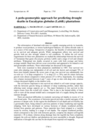 A pedo-geomorphic approach to predicting drought deaths in Eucalyptus globulus (Labill.) plantations.