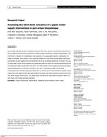 Assessing the short-term outcomes of a piped water supply intervention in peri-urban Mozambique