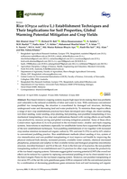 Rice (Oryza sativa L.) establishment techniques and their implications for soil properties, global warming potential mitigation and crop yields