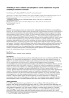 Modelling of water, sediment and phosphorus runoff: implications for grain cropping in southwest Australia