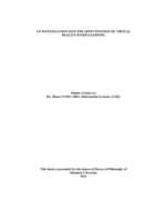 An investigation into the effectiveness of virtual reality-based learning