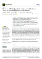 Discovery of major quantitative trait loci and candidate genes for fresh seed dormancy in groundnut