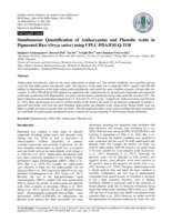 Simultaneous Quantification of Anthocyanins and Phenolic Acids in Pigmented Rice (Oryza sativa) using UPLC-PDA/ESI-Q-TOF