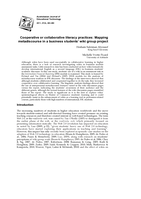 Cooperative or collaborative literacy practices: Mapping metadiscourse in a business students' wiki group project