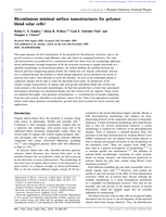 Bicontinuous minimal surface nanostructures for polymer blend solar cells
