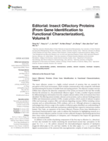 Editorial: Insect Olfactory Proteins (From Gene Identification to Functional Characterization), Volume II