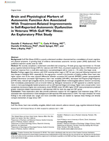 Brain and physiological markers of autonomic function are associated with treatment-related improvements in Self-Reported Autonomic Dysfunction in Veterans with Gulf War illness: An exploratory pilot study