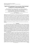Optical and morphological characterization of BaSe thin films synthesized via chemical bath deposition