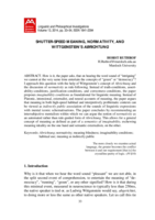 Shutter-speed meaning, normativity, and wittgenstein's Abrichtung