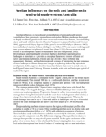 Aeolian influences on the soils and landforms in semi-arid south-western Australia
