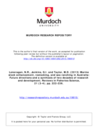 Marine stock enhancement, restocking, and sea ranching in Australia: Future directions and a synthesis of two decades of research and development