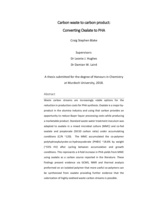 Carbon waste to carbon product: Converting Oxalate to PHA