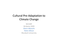 Cultural pre-adaptation to climate change in a resilient region