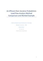 An efficient Non-iterative probabilistic load flow analysis method comparison and worked example