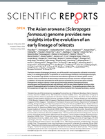 The Asian arowana (Scleropages formosus) genome provides new insights into the evolution of an early lineage of teleosts