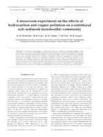 A mesocosm experiment on the effects of hydrocarbon and copper pollution on a sublittoral soft-sediment meiobenthic community