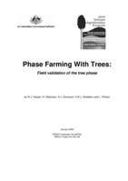 Phase farming with trees: Field validation of the tree phase. January 2008