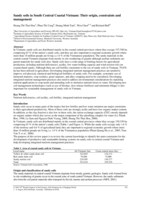 Sandy soils in south central coastal Vietnam: their origin, constraints and management