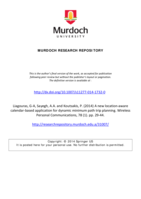 A new location-aware calendar-based application for dynamic minimum path trip planning