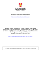 Lessons from an old millennium: Law and regulation in the ancient city