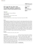 First comes the river, then comes the conflict? A qualitative comparative analysis of flood-related political unrest