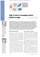Role of diet in managing enteric disease in pigs