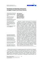 Developing and integrating enhancement strategies to improve and restore fisheries