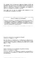 Mineral nutrition of food legumes in Thailand with particular reference to micronutrients